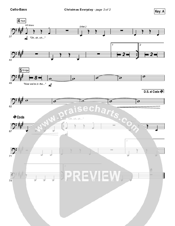 Christmas Everyday Cello/Bass (Unspoken)