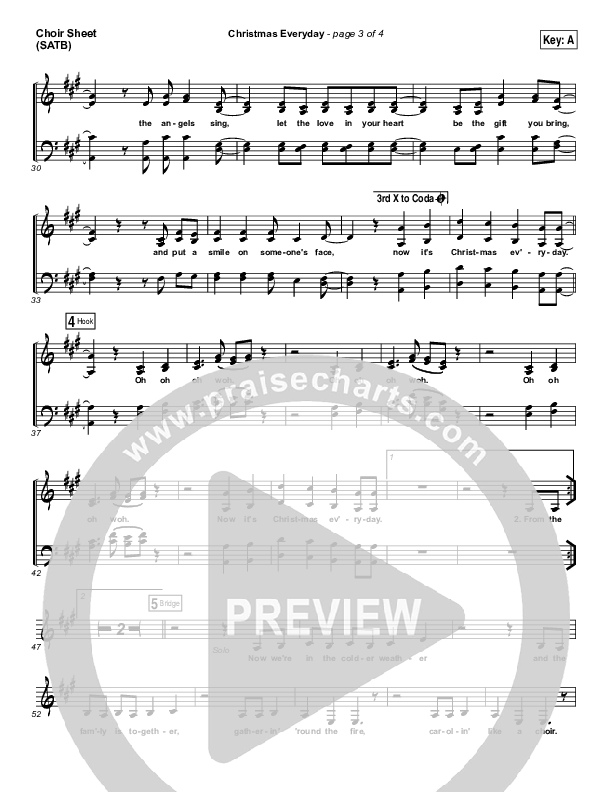 Christmas Everyday Choir Vocals (SATB) (Unspoken)