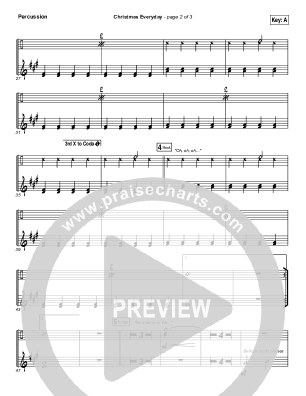 Christmas Everyday Percussion (Unspoken)