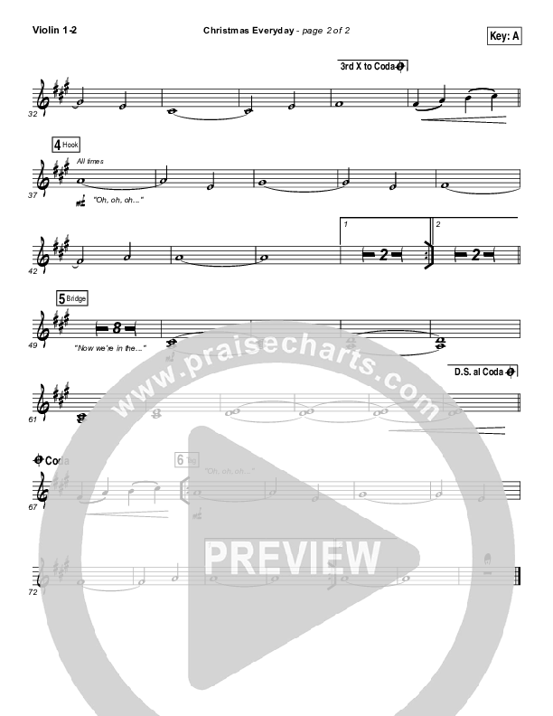 Christmas Everyday Violin 1/2 (Unspoken)