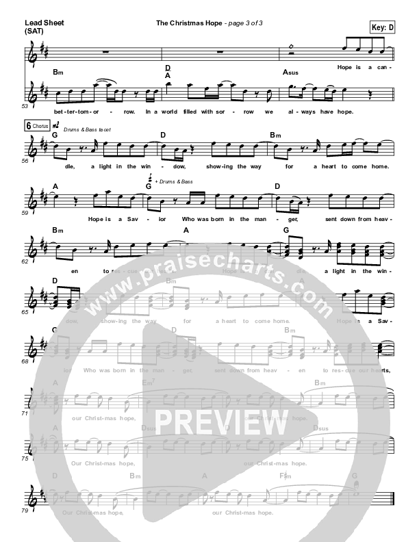 The Christmas Hope Lead (SAT) (Newsong)