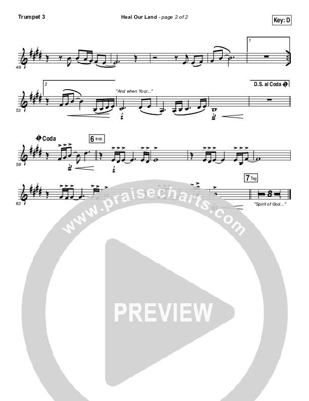Heal Our Land Trumpet 3 (Kari Jobe)