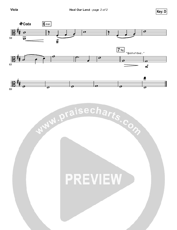 Heal Our Land Viola (Kari Jobe)