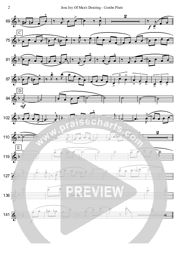 Jesu Joy Of Man's Desiring (Instrumental) Flute (David Arivett)