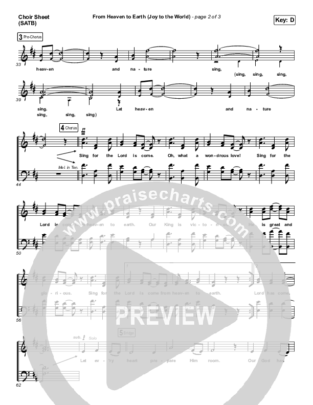 From Heaven To Earth Choir Vocals (SATB) (We Are Messengers)