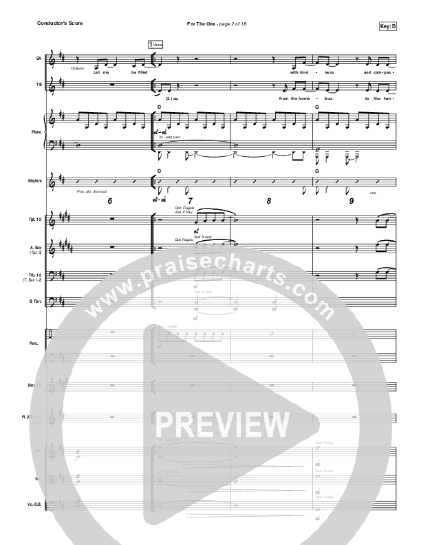 For The One Conductor's Score (Brian Johnson / Jenn Johnson)