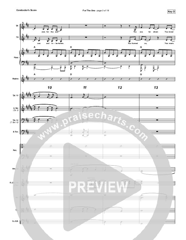 For The One Conductor's Score (Brian Johnson / Jenn Johnson)