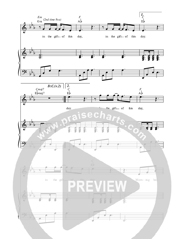 Night Has Passed (Morning Has Broken) Piano/Vocal & Lead (The Brilliance)