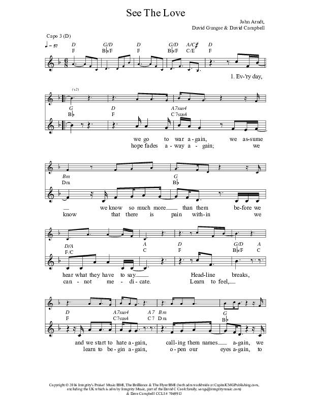 See The Love Lead Sheet (The Brilliance)