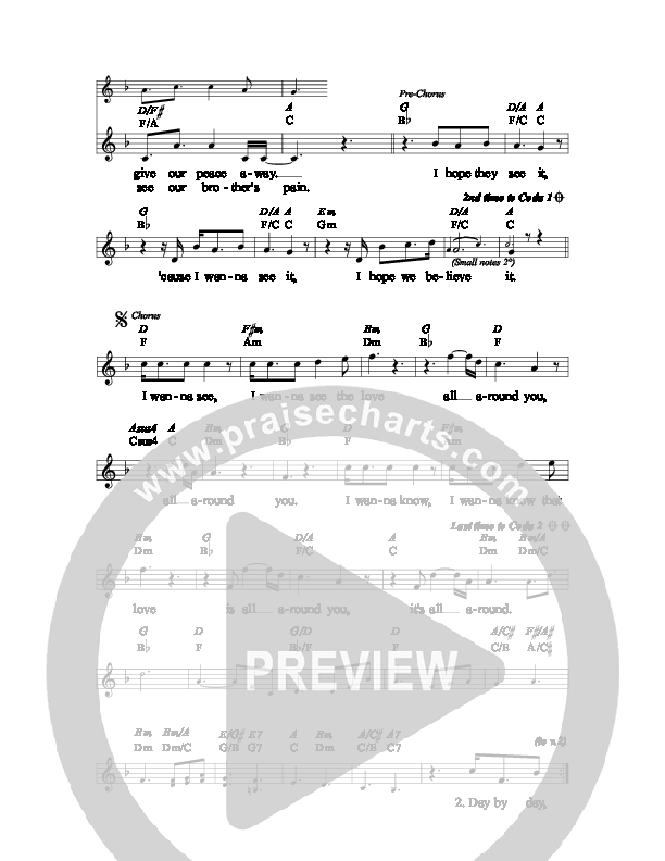 See The Love Lead Sheet (SAT) (The Brilliance)