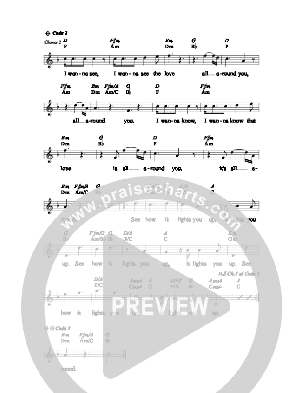 See The Love Lead Sheet (SAT) (The Brilliance)