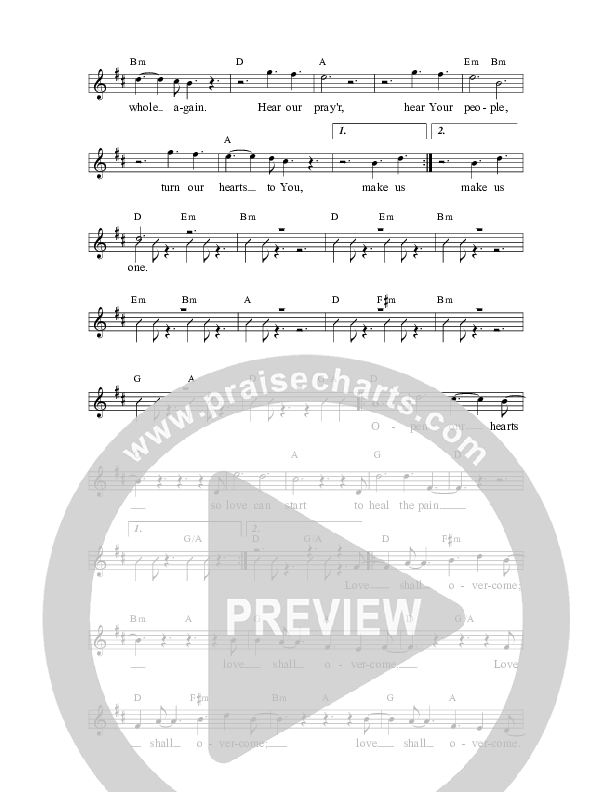 Hear Our Prayer  Lead Sheet (The Brilliance)