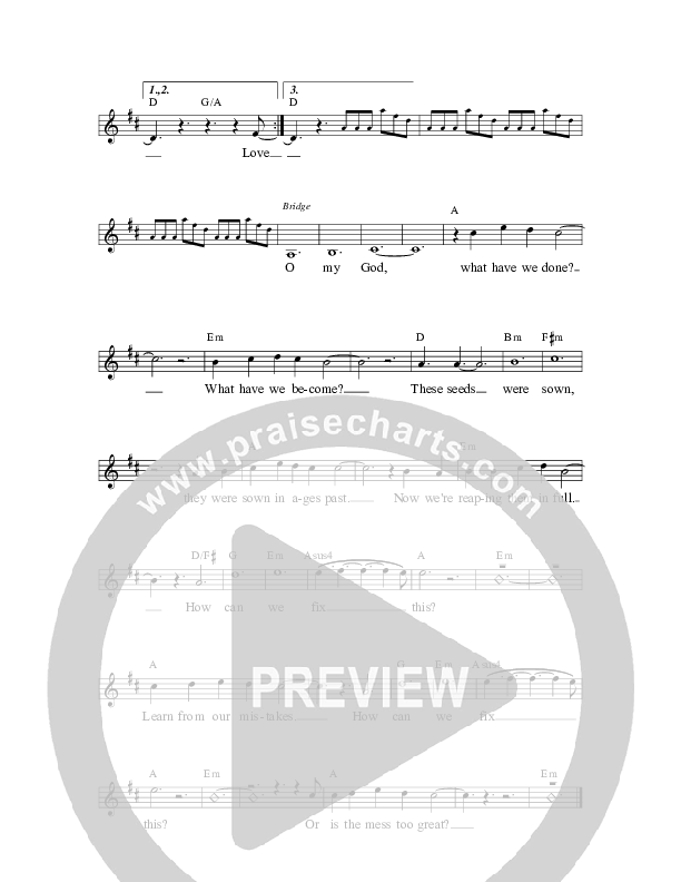 Hear Our Prayer  Lead Sheet (The Brilliance)