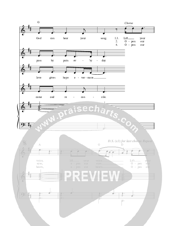 Lift Your Voice Piano/Vocal (The Brilliance)