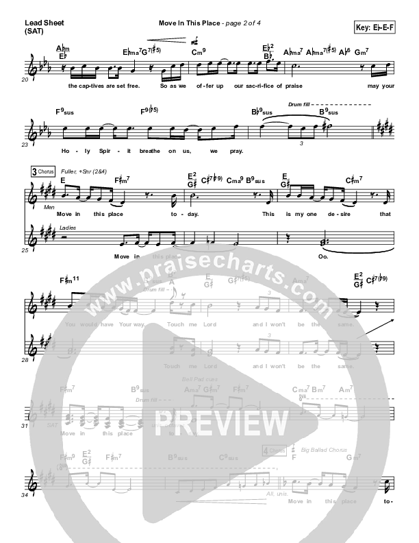 Move This Place Lead Sheet (SAT) (Alvin Slaughter)
