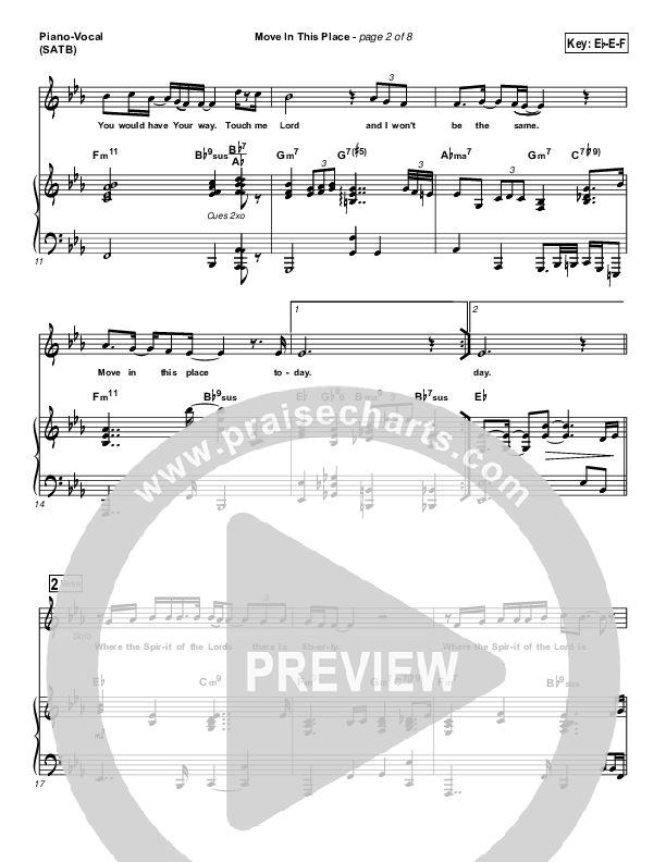Move This Place Piano/Vocal (SATB) (Alvin Slaughter)