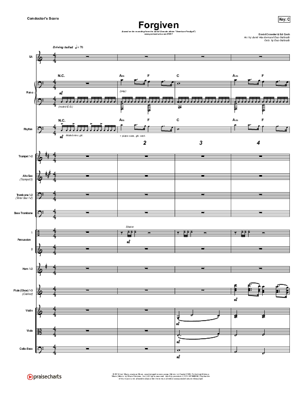 Forgiven Orchestration (David Crowder)