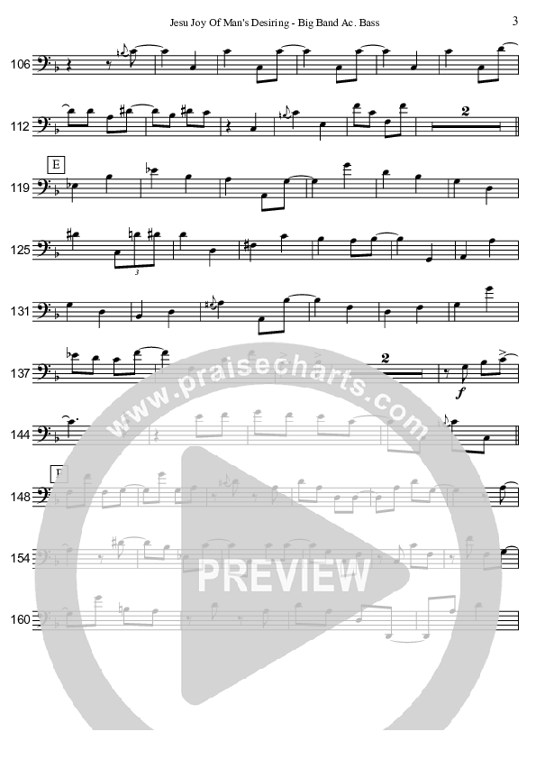 Jesu Joy Of Man's Desiring (Instrumental) Bass Guitar (David Arivett)