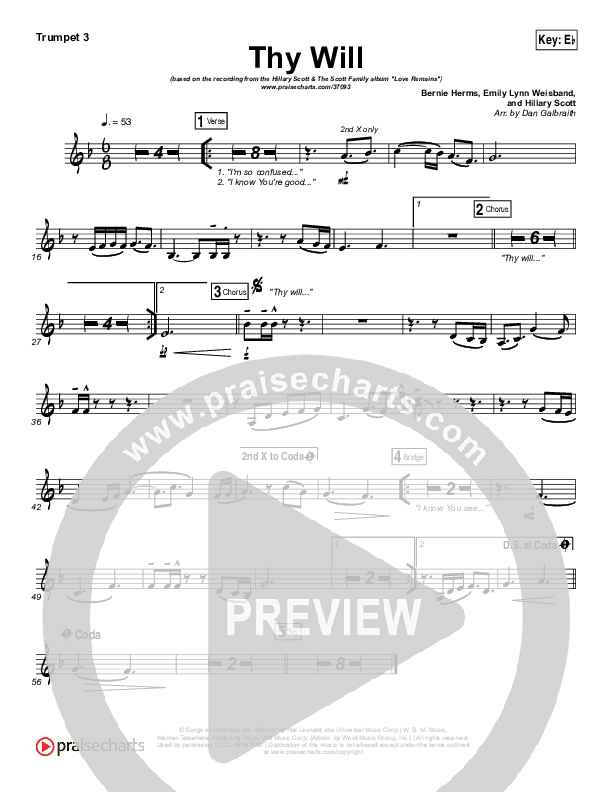 Thy Will Trumpet 3 (Hillary Scott / The Scott Family)