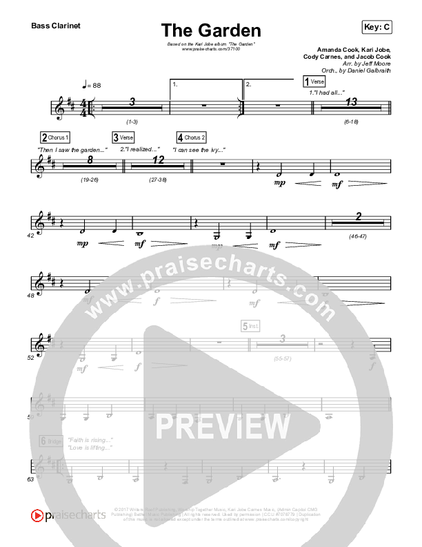 The Garden Clarinet 1,2 (Kari Jobe)