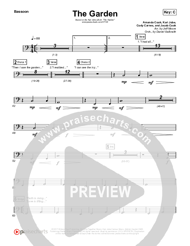 The Garden Bassoon (Kari Jobe)