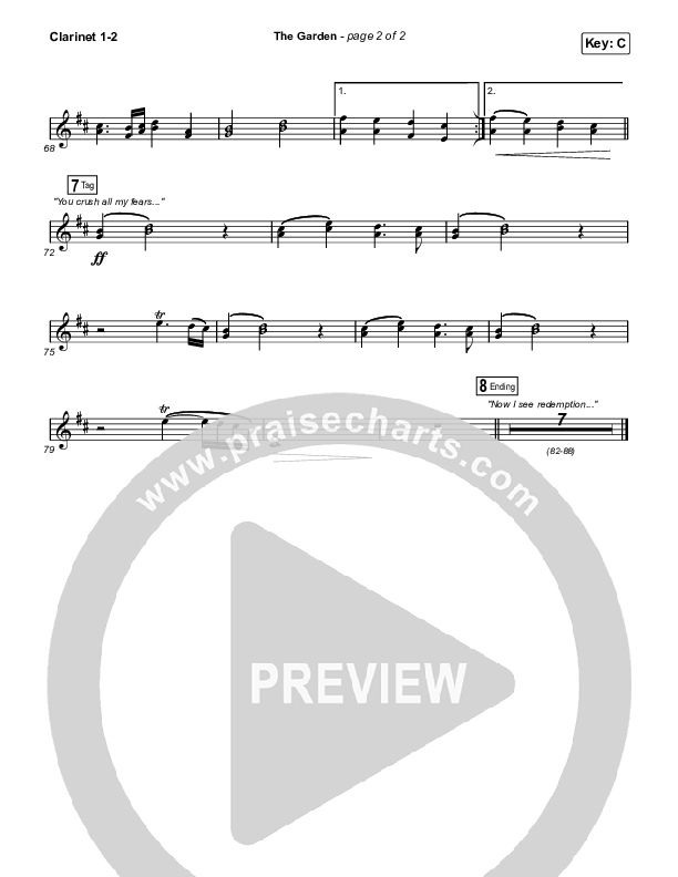 The Garden Clarinet 1,2 (Kari Jobe)