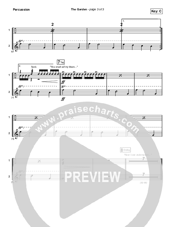 The Garden Percussion (Kari Jobe)