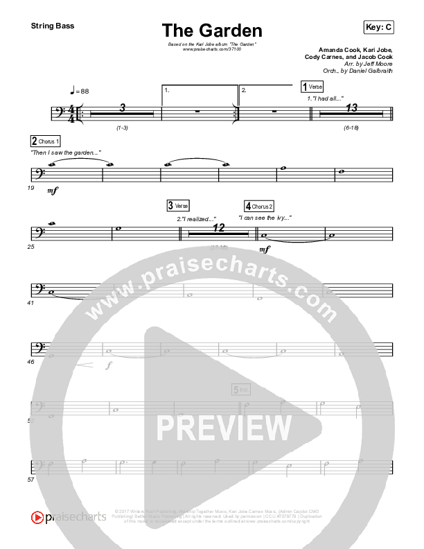 The Garden String Bass (Kari Jobe)