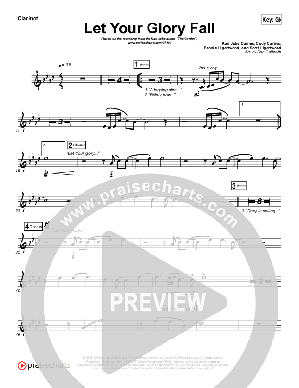 Let Your Glory Fall Wind Pack (Kari Jobe)