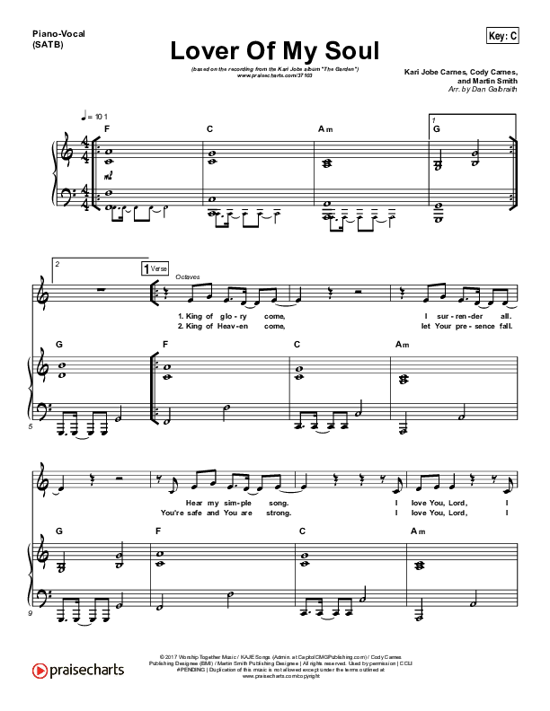 Lover Of My Soul Sheet Music Pdf Kari Jobe Praisecharts Lover Of My Soul Sheet Music Pdf Kari Jobe Praisecharts