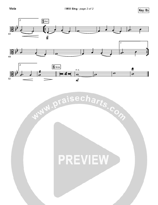 I Will Sing Viola (Kari Jobe)