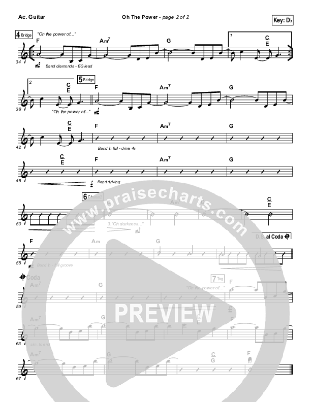 Oh The Power Acoustic Guitar (Kari Jobe)