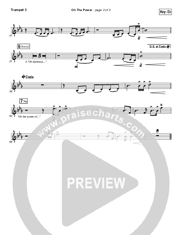 Oh The Power Trumpet 3 (Kari Jobe)