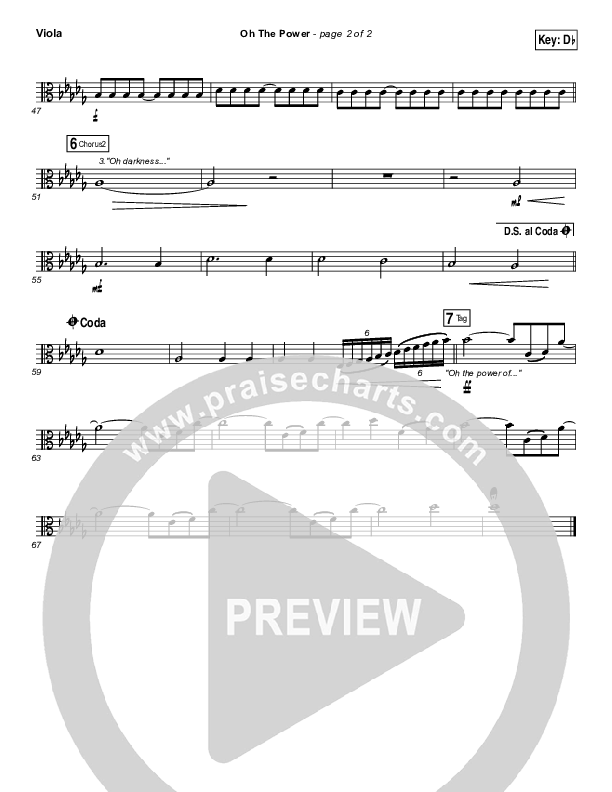 Oh The Power Viola (Kari Jobe)