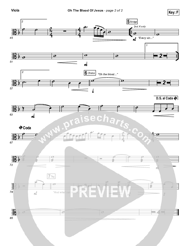 Oh The Blood Of Jesus Viola (Lucia Parker)