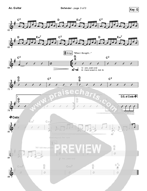 Defender Acoustic Guitar (Rita Springer)