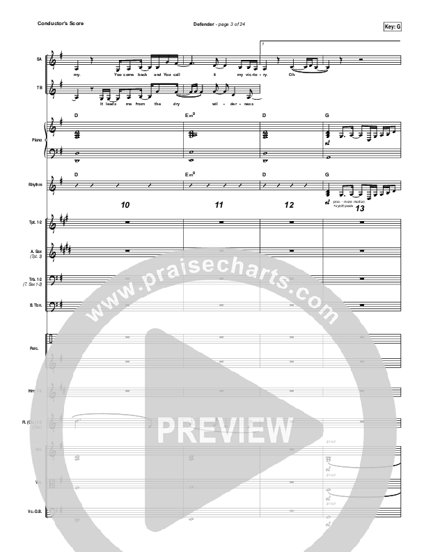 Defender Conductor's Score (Rita Springer)