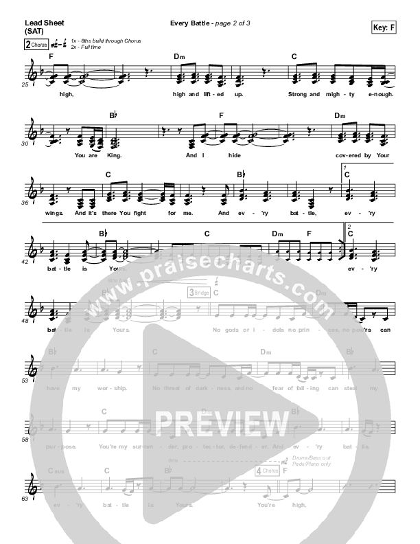 Every Battle Lead (SAT) (Rita Springer / kalley)