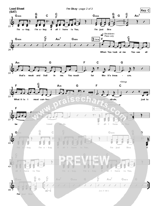 I'm Okay Lead (SAT) (Rita Springer)