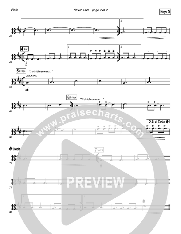 Never Lost Viola (Rita Springer)