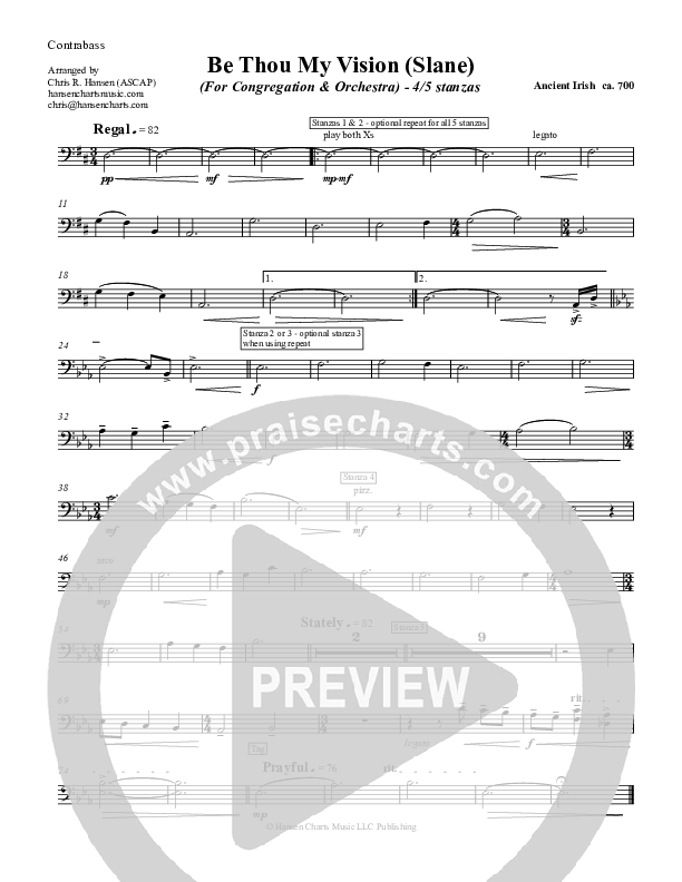 Be Thou My Vision Contrabass (Chris Hansen)