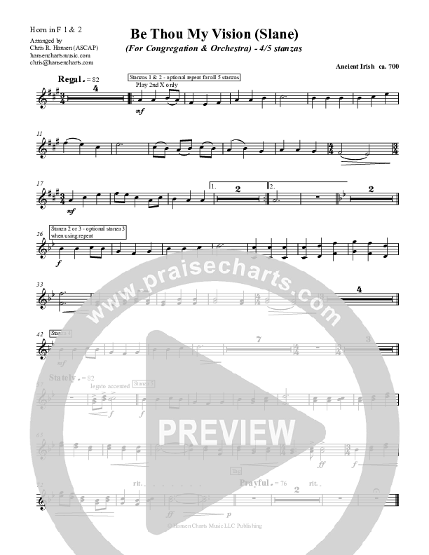 Be Thou My Vision French Horn (Chris Hansen)