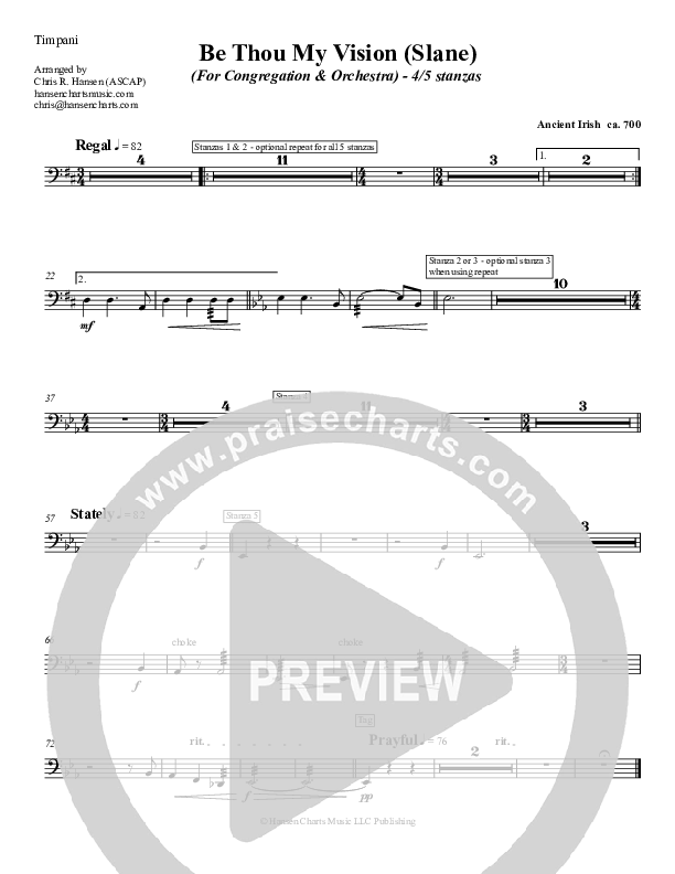 Be Thou My Vision Timpani (Chris Hansen)