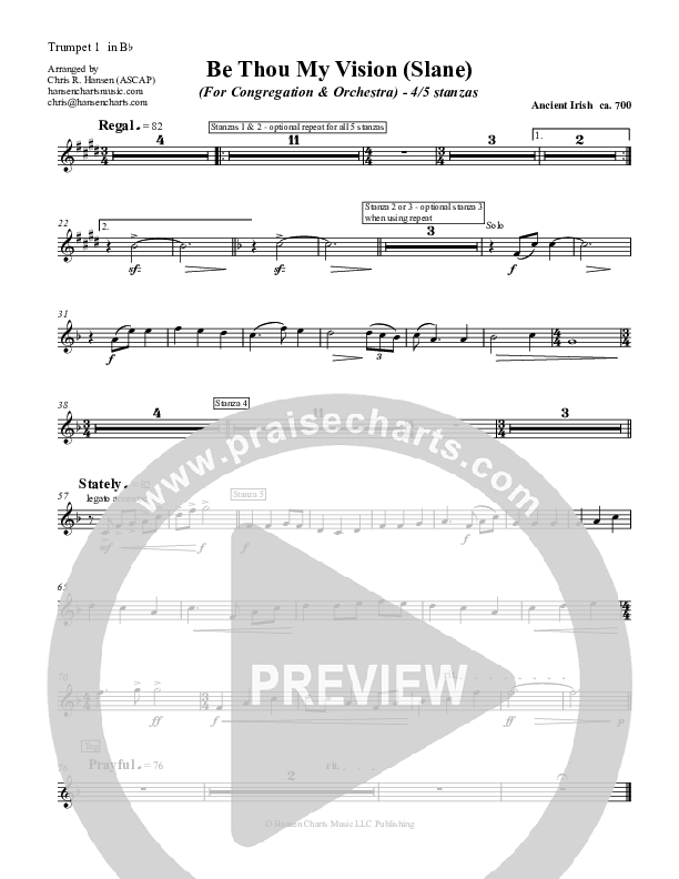 Be Thou My Vision Trumpet 1 (Chris Hansen)