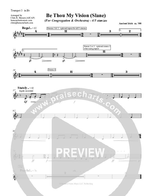 Be Thou My Vision Trumpet 3 (Chris Hansen)