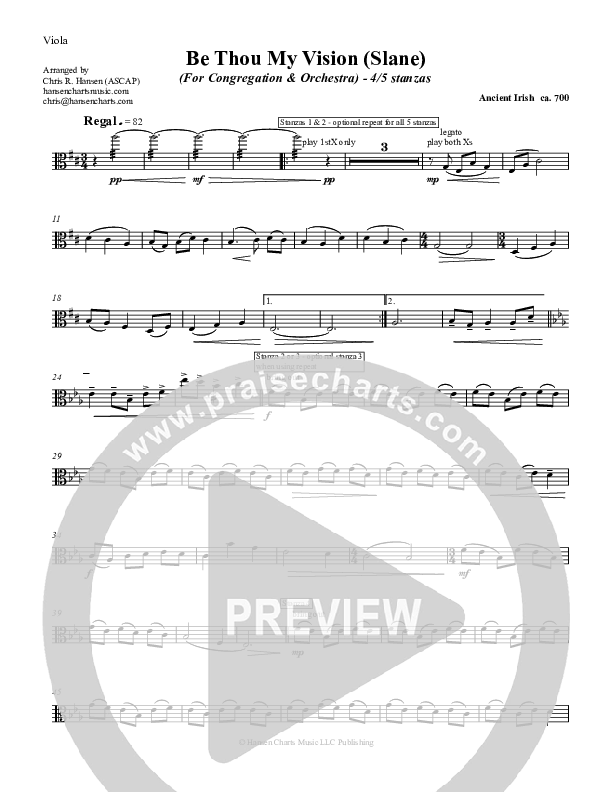 Be Thou My Vision Viola (Chris Hansen)