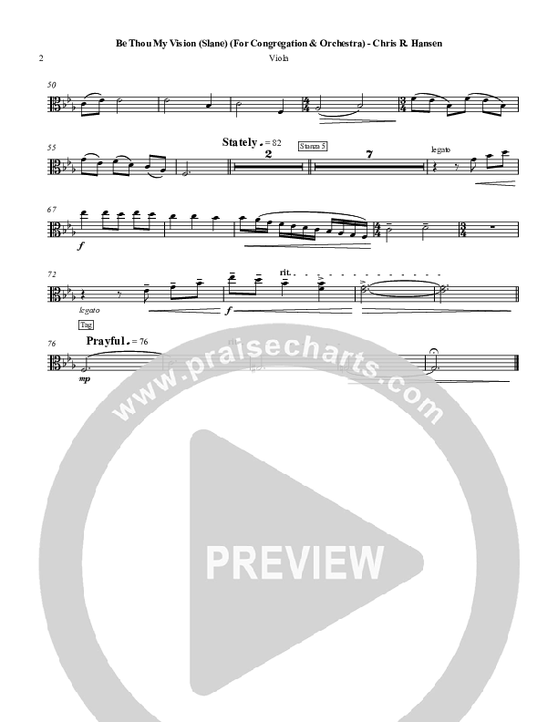 Be Thou My Vision Viola (Chris Hansen)