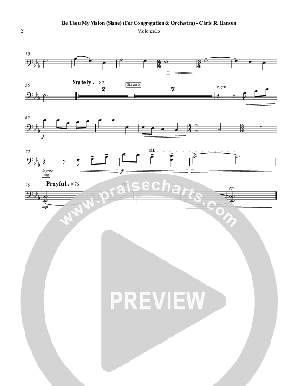 Be Thou My Vision Violincello (Chris Hansen)