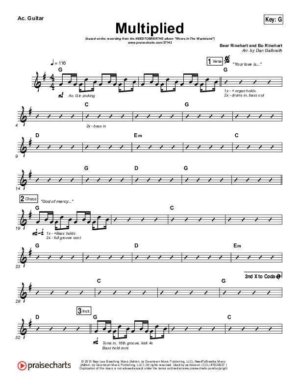 Multiplied Acoustic Guitar (Needtobreathe)