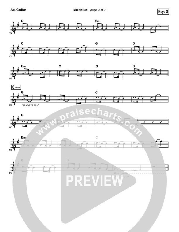 Multiplied Acoustic Guitar (Needtobreathe)